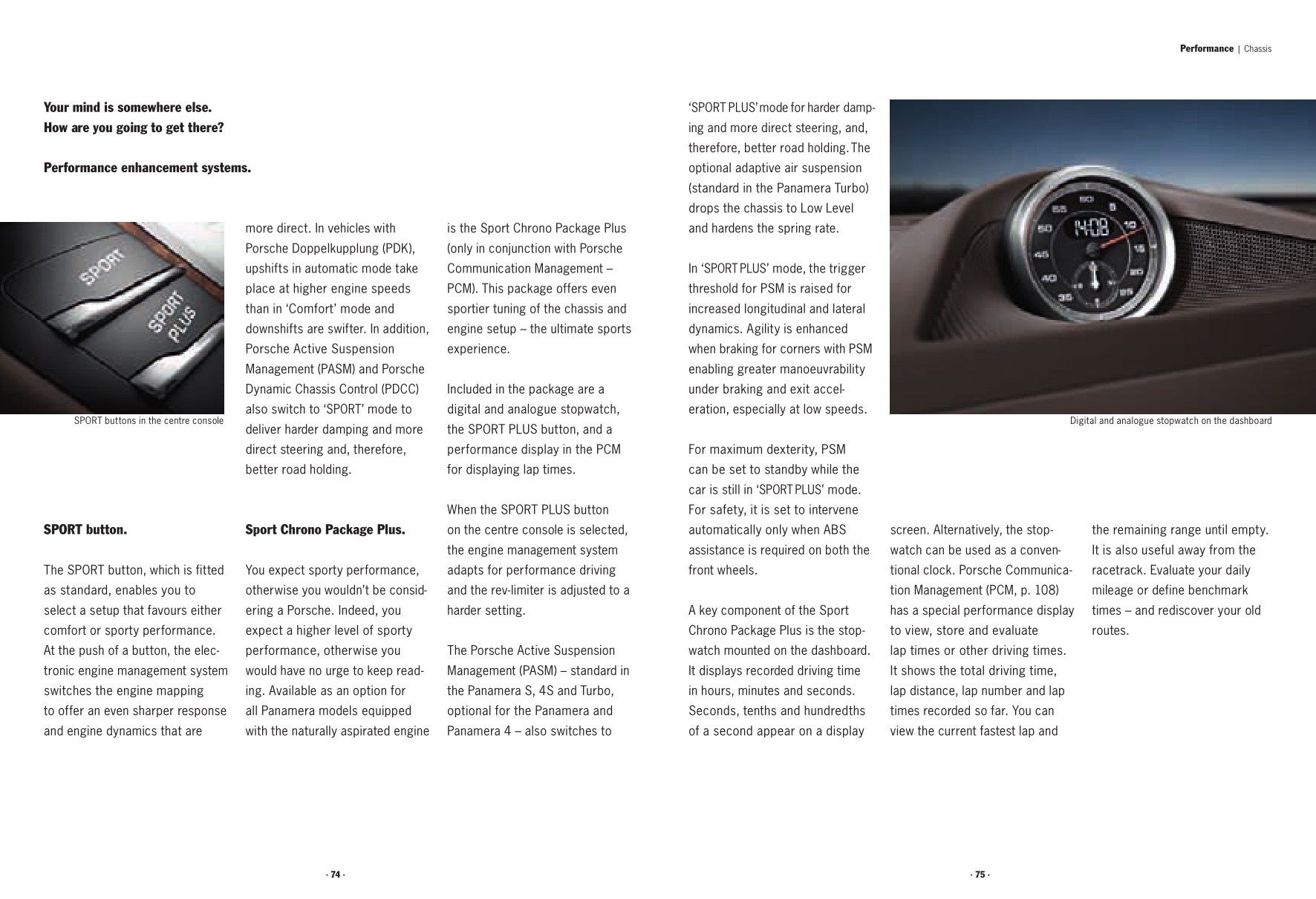 2010 Porsche Panamera Brochure Page 38